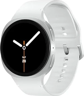 Samsung Galaxy Watch8 Smartwatch mit Galaxy AI, Fitness-Uhr und Fitness-Tracker, Sport Band, Wellness- und Schlaf-Coaching, 40 mm, Bluetooth, Silver, 3 Jahre Herstellergarantie
