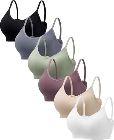 HBselect Burstier Damen Baumwolle, BH Damen ohne Bügel Seamless BH Damen