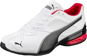 PUMA Herren Tazon 6 FM Low-Top Trainer, Puma White-Puma Black-Puma Silver, 46 EU