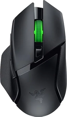 Razer Basilisk V3 X HyperSpeed - Kabellose Gaming-Maus (Ikonische Ergonomische Form mit 9 Anpassbaren Bedienelementen, HyperSpeed Wireless, 5G Advanced 18K Optical Sensor, Chroma RGB) Schwarz
