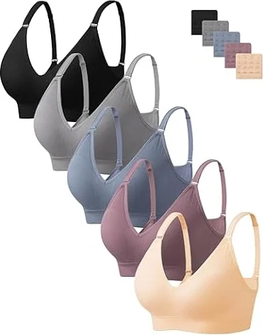 HBselect BH Damen ohne Bügel, weich gepolsterter Bustier Damen Baumwolle