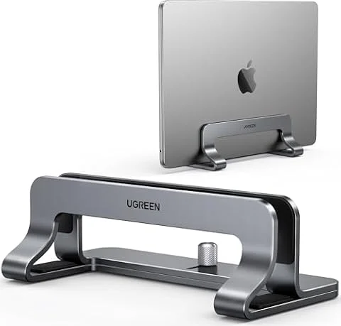 UGREEN Laptop Ständer Vertikaler Aluminium mit Thermischer Basis (Grau)