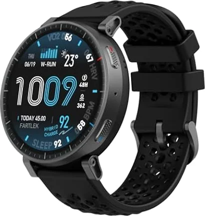 Amazfit Active Max 48mm Smartwatch 1,5" AMOLED-Display, 25 Tage Akku, Offline-Karten, NFC, GPS, 4GB Speicher, 170+ Sportmodi, 5 ATM Wasserschutz, Herzfrequenz- & Schlaftracking für Android & iPhone
