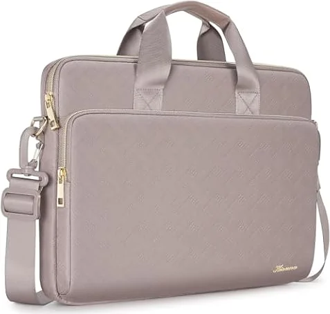 KIZUNA Laptop Tasche 17 17.3 Zoll Laptoptasche Notebook Hülle für 17" Lenovo IdeaPad 3i Gen 7/ThinkBook Plus 17/ASUS Vivobook/LG gram/Dell/Razer/MSI wasserdichte Schultertasche Bag,Khaki