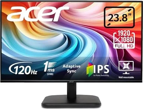 Acer EK241YG Monitor 24 Zoll (60,5 cm) Full HD, IPS, 120Hz, Home Office