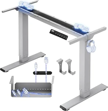 FLEXISPOT Höhenverstellbarer Schreibtisch Gestell E1 PRO mit Doppelmotor