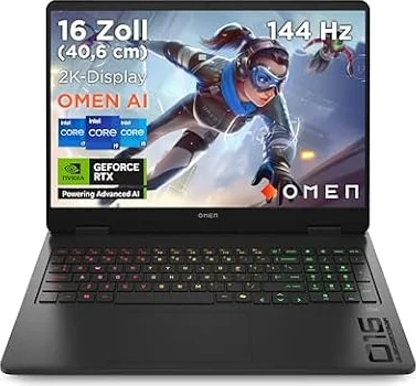 HP Omen 16 Gaming Laptop, Intel i7-14650HX, RTX 5060, 16GB RAM, 1TB SSD