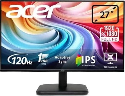 Acer EK271G Monitor 27 Zoll (68,6 cm) Full HD, 120Hz, Home Office