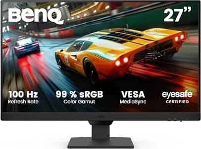 BenQ GW2790E 27 Zoll Eye-Care Gaming Monitor, 100Hz, 1920x1080p, IPS, integrierte Lautsprecher, Wandhalterung, Thin Bezel, Smarte Helligkeitsanpassung, 2X HDMI, DisplayPort