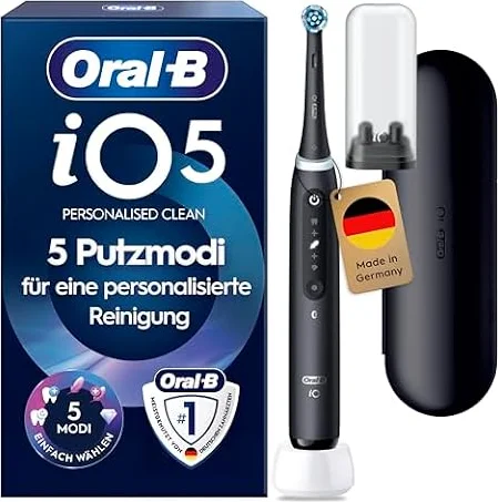 Oral-B iO Series 5 Elektrische Zahnbürste, Schwarz
